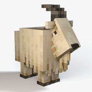3D model Minecraft Goat
