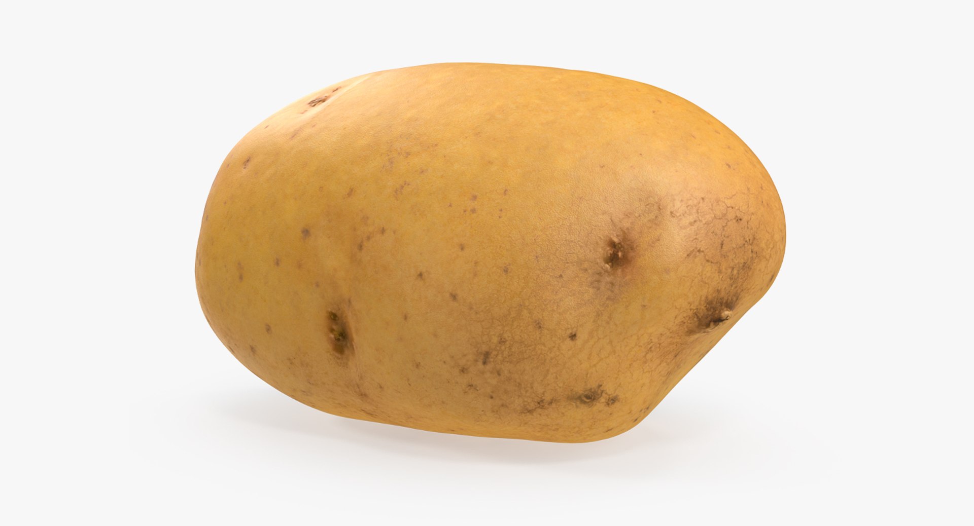 Raw Potato 3D Model 3D model preview