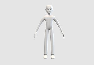 male cartoon man model