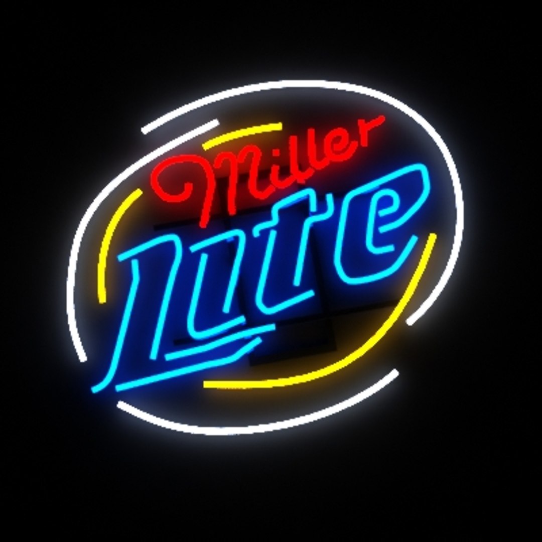 14 neon signs 3d model