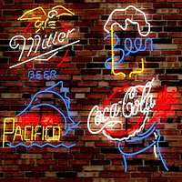 14 BAR neon signs