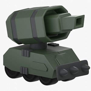 Army Tank 3D Illustration 3D model