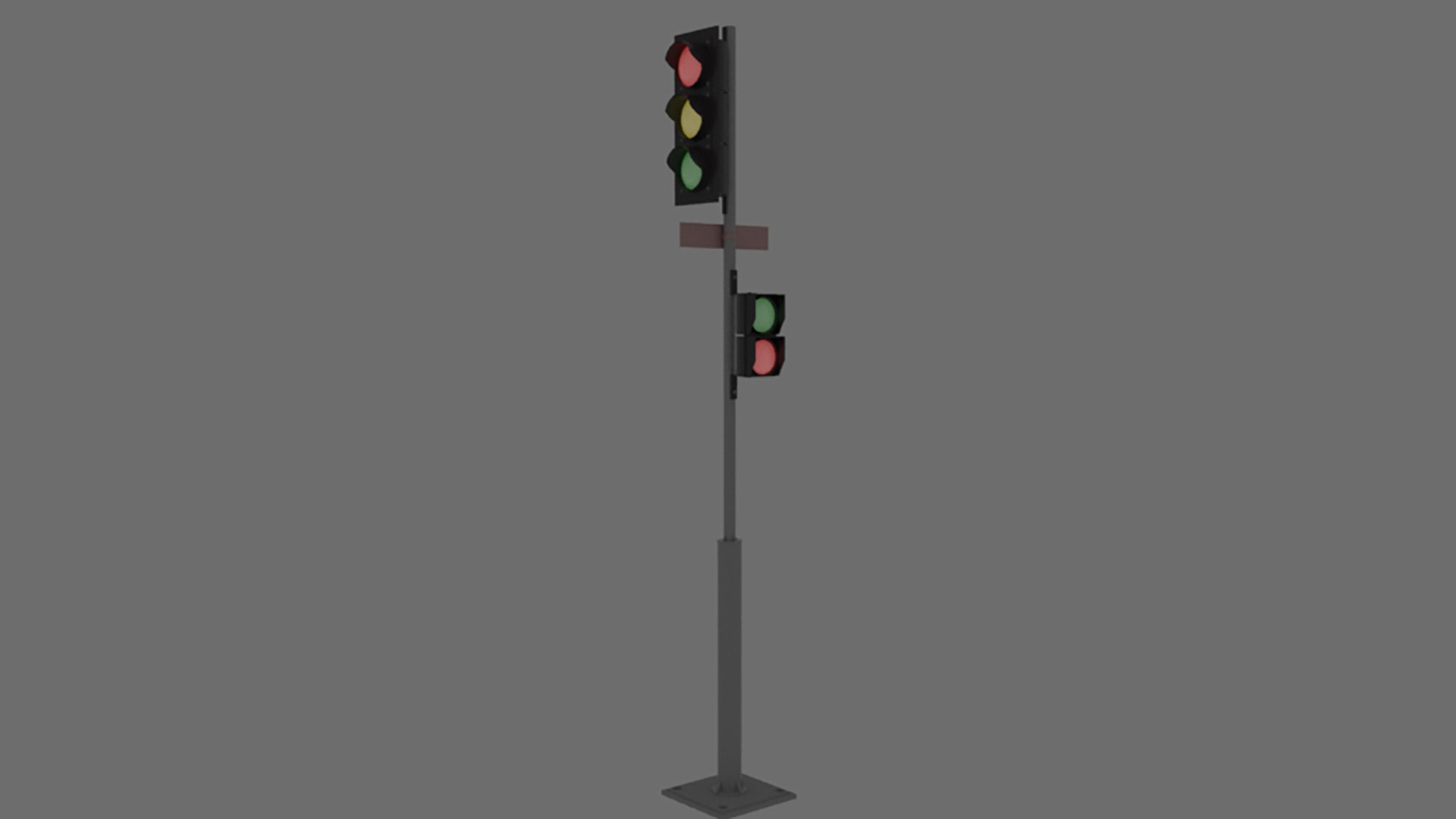 3D Model 3D Model Of Urban Traffic Light - TurboSquid 2084060