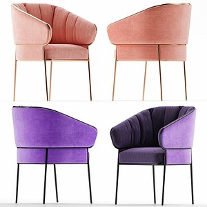SP01 SHU-YING Fabric easy chair 3d model