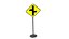 Road sign W2-7R