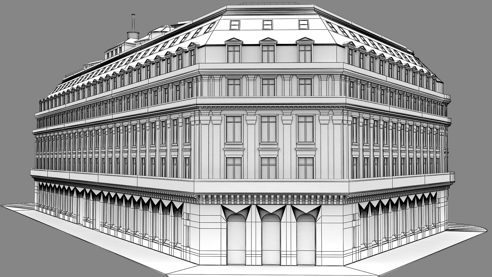 3D model Palais Garnier Haussmann Paris Building - TurboSquid 2081614