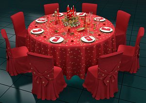 Christmas tableware
