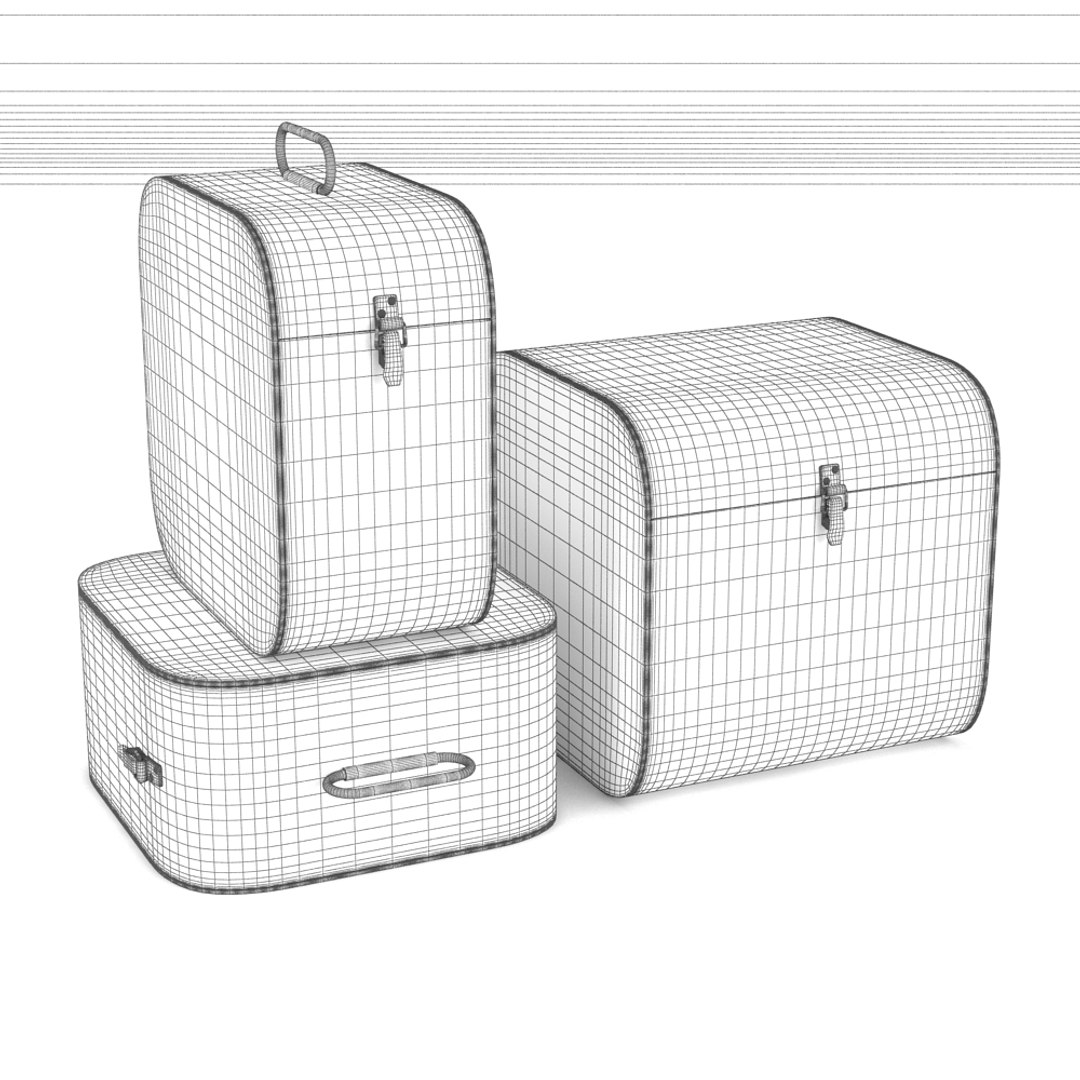 Suitcase Set Obj