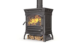 wood flame 3D model