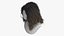 Cabeza de maniquí de mujer con cabello castaño largo, ondulado y ombré