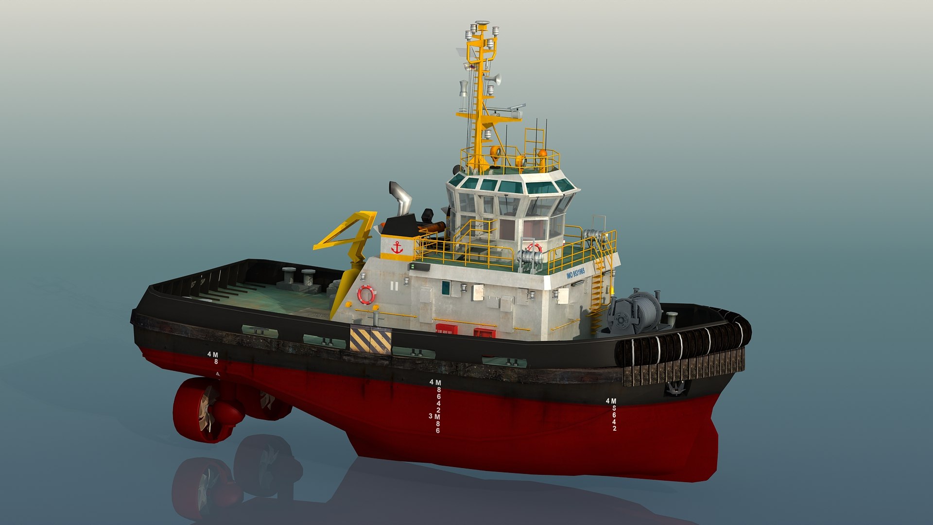 Harbour Tug boat II 3D model - TurboSquid 1946536