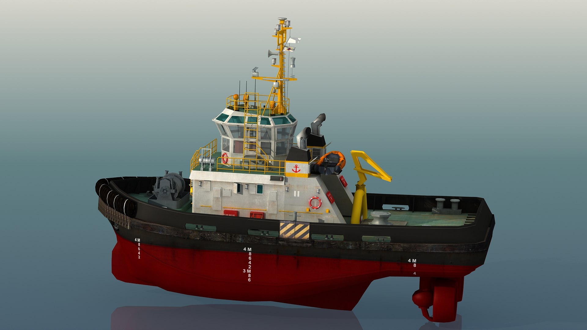 Harbour Tug boat II 3D model - TurboSquid 1946536