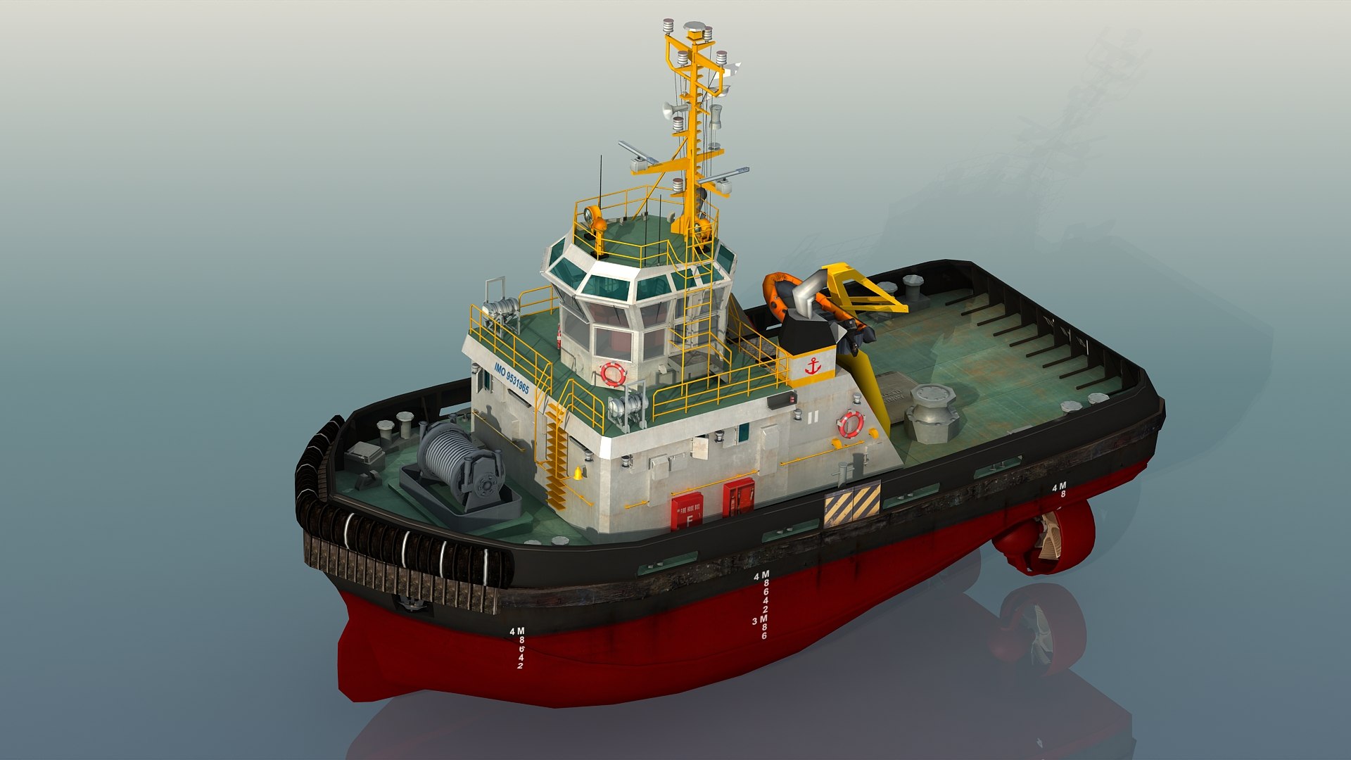 Harbour Tug Boat II 3D Model - TurboSquid 1946536