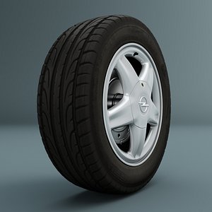 wheel opel astra 3d max