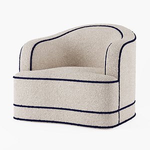 Mylene Swivel Chair 3D model