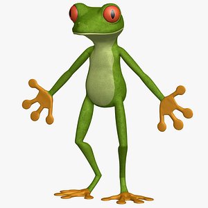 3d model puppet frog