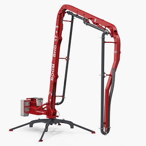 Concrete Boom Machine Makina BHD17 Rigged