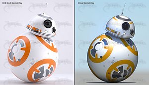 BB-8 Star Wars Droid Rigged
