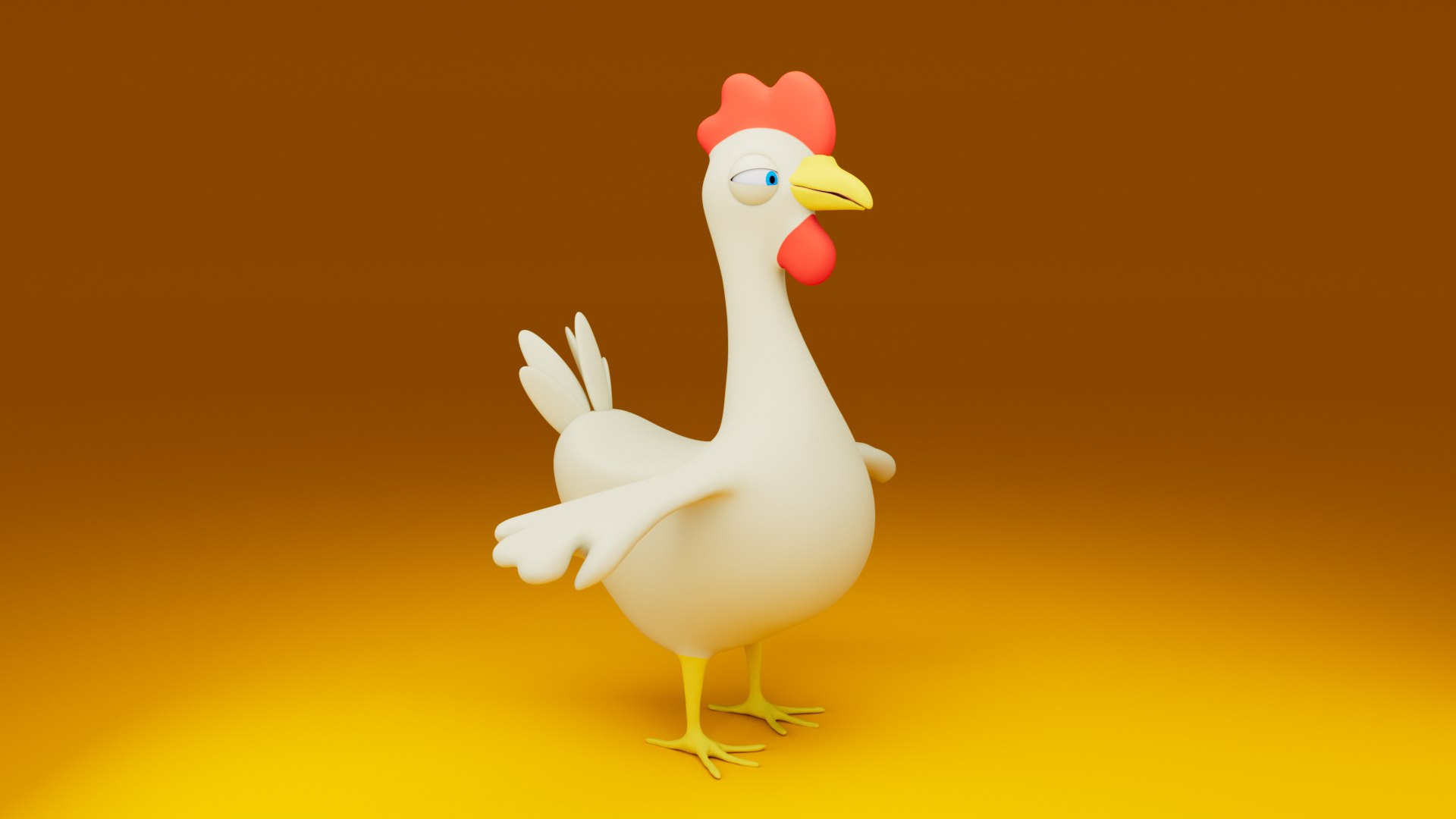 Stylized Cartoon Chicken 3D Model 3D Model - TurboSquid 2204491