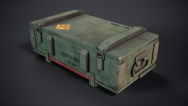 Ammo crate gameready lods 3D - TurboSquid 1664897