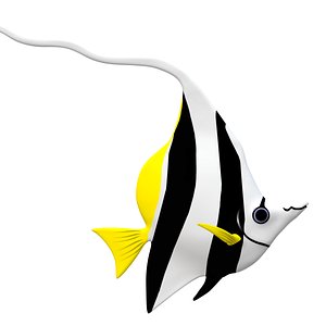 Angel fish 3D model