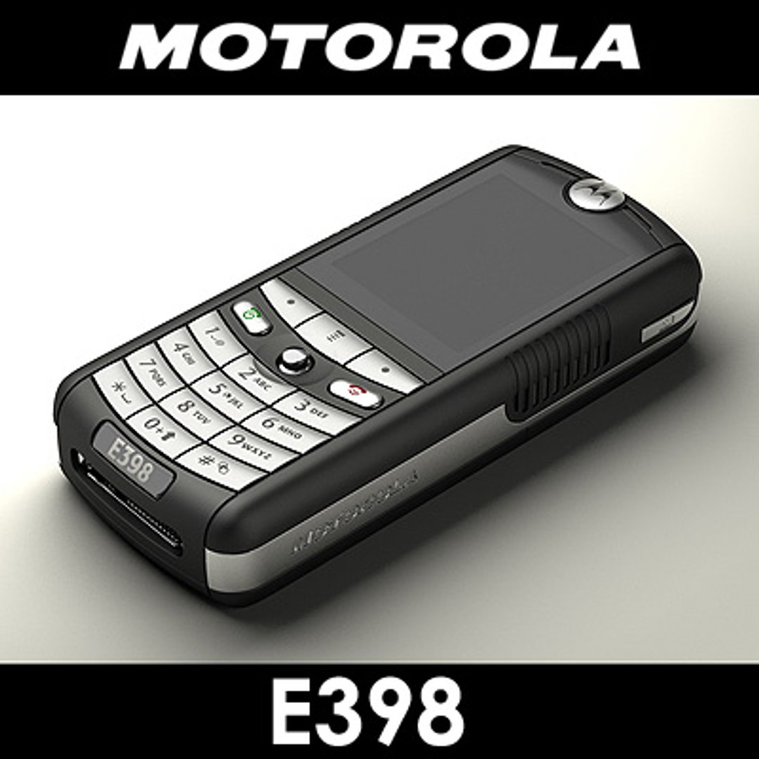 motorola e398 cell phone 3d max