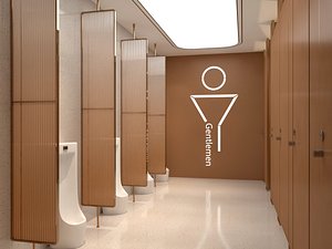 Restroom public wc 3D
