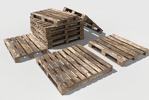 industrial pallets 3D model