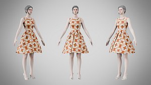 Dress 33 Warm Geometric Organic