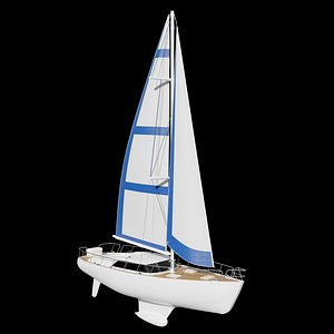 3D Sport Sail Boat