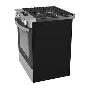 30-inch Gas Smart Range with No Preheat Mode and Steam Clean 3D model