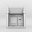 3D interior ncr throughwall atm machine