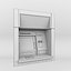 3D interior ncr throughwall atm machine