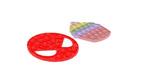 3D Pop It Fidget Toys Set model