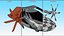 Concept Futuristic Flying Car Rigged for Maya