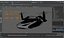 Concept Futuristic Flying Car Rigged for Maya