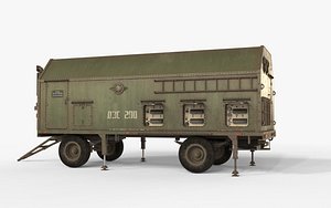 3D model DES 5I57A Military Russian vehicle 5I57A