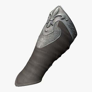 Medieval Leather Lower Arm Shield 3D