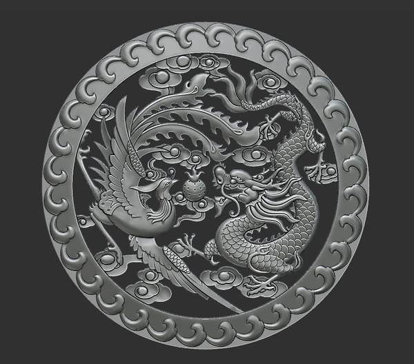 Large - Flourish Dragon 3D Graphite Ingot Mold, 3DMLD-0060