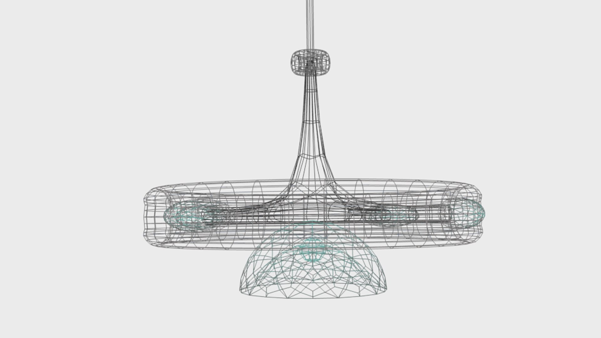 Futuristic Chandelier 3ds