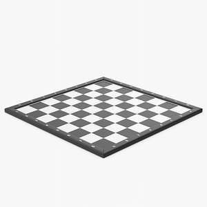3D Chessboard Black White model