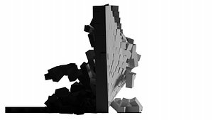 3D bricks wall