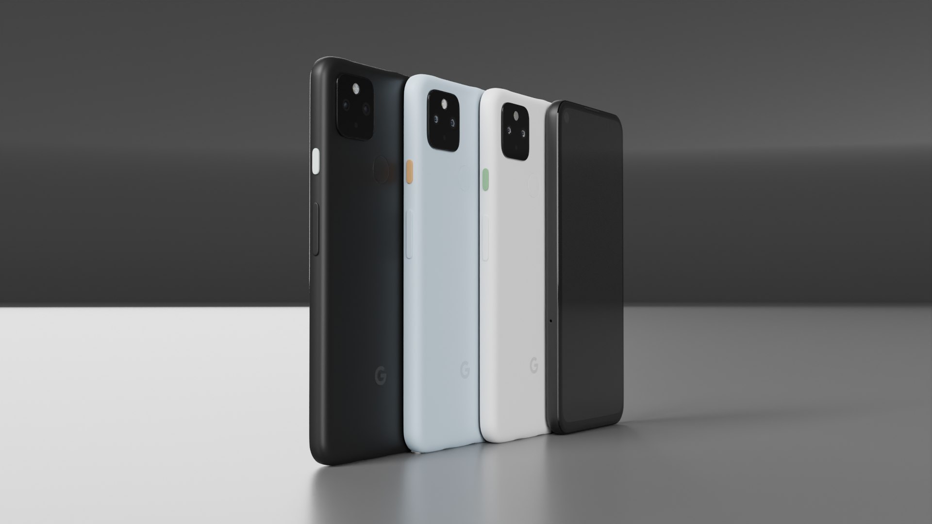 Google Pixel 4a 5G All Colors 3D - TurboSquid 2064402