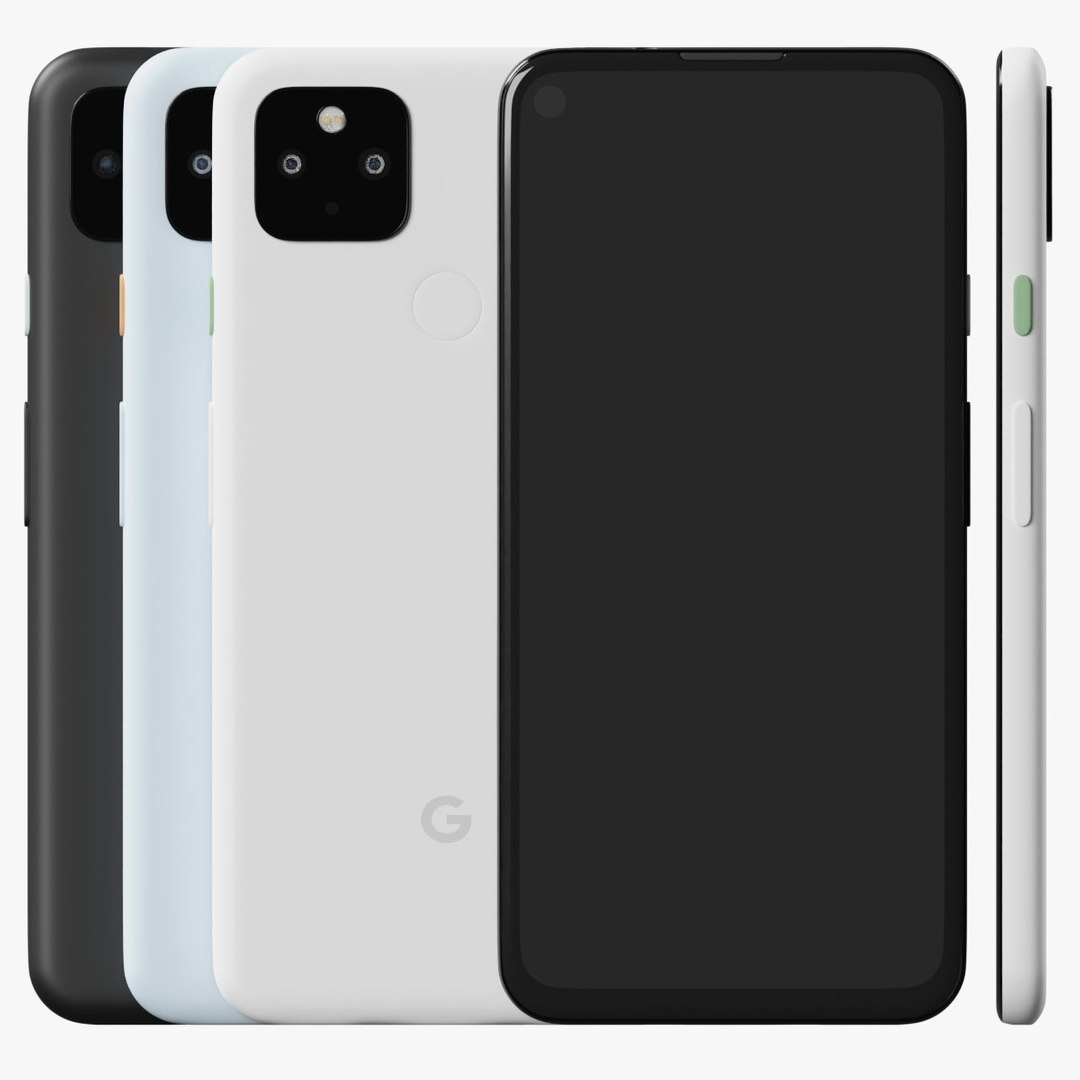 Google Pixel 4a 5G All Colors 3D - TurboSquid 2064402