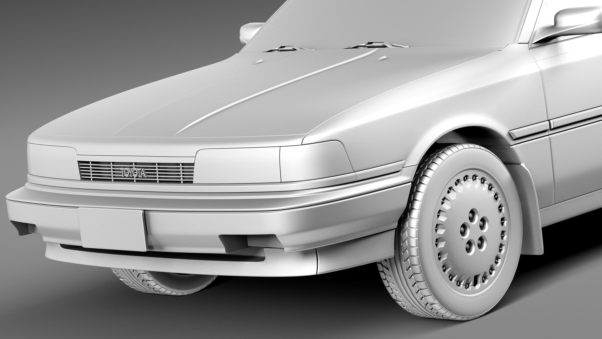 3d Japan Car Classic Sedan Model