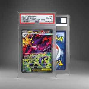 Frosted Empty Graded Card Slab Case Model - TCG Mockup Series 01 model