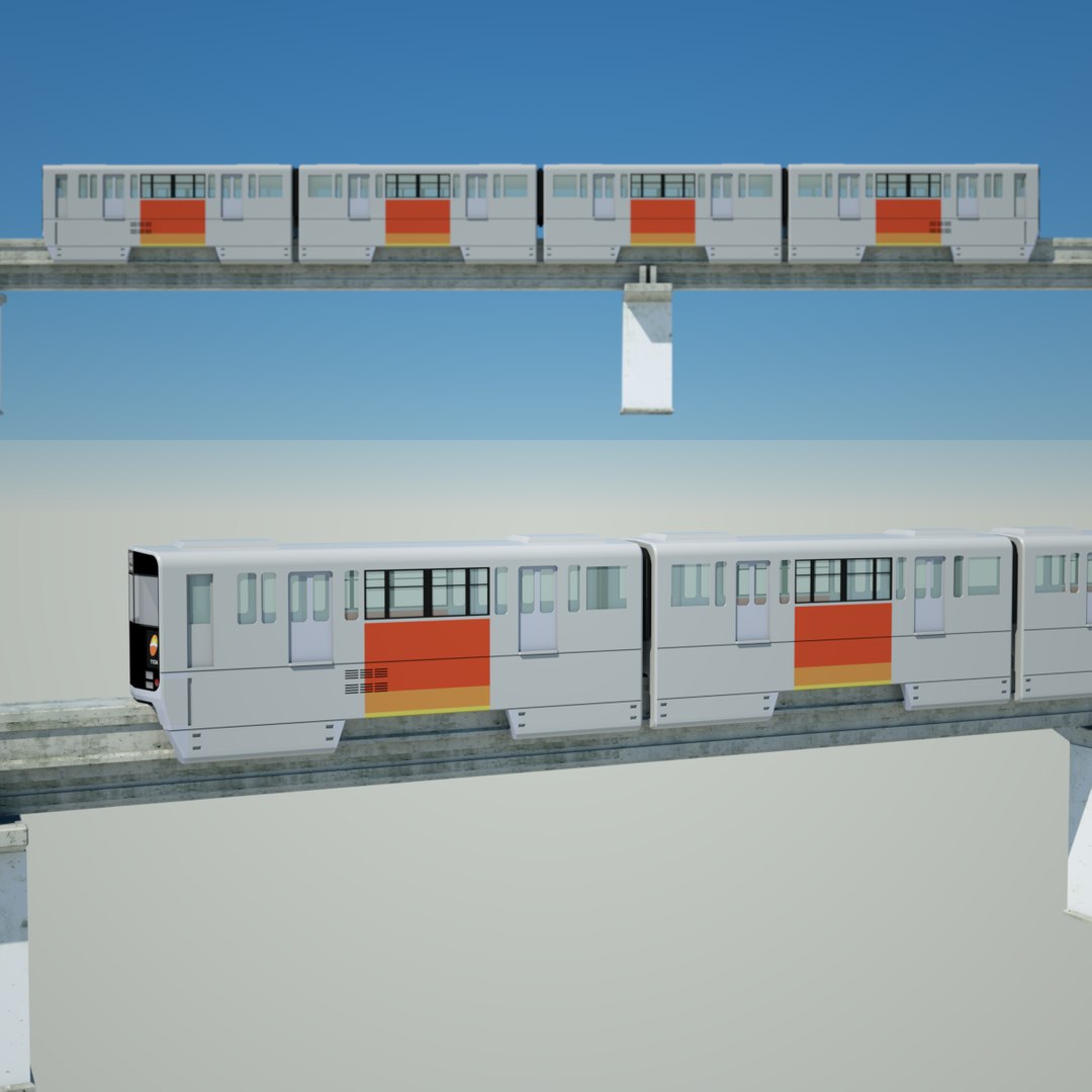Monorail 4 3d C4d