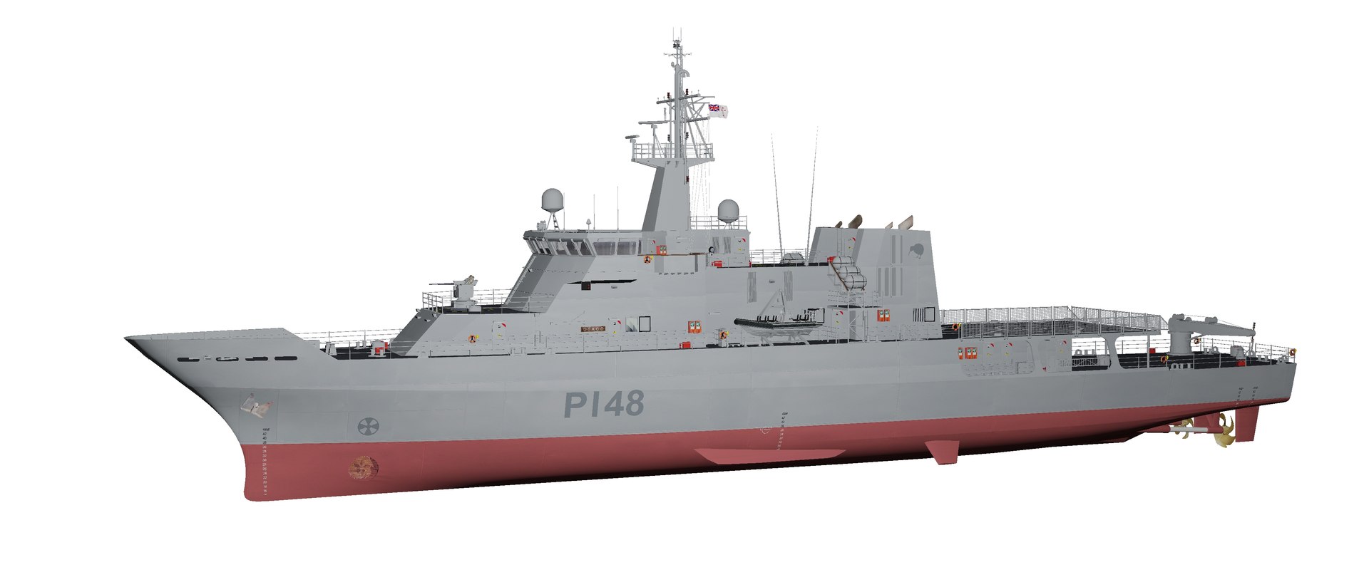 Protector Class Offshore Patrol Vessel - HMNZS Otago 3D - TurboSquid ...