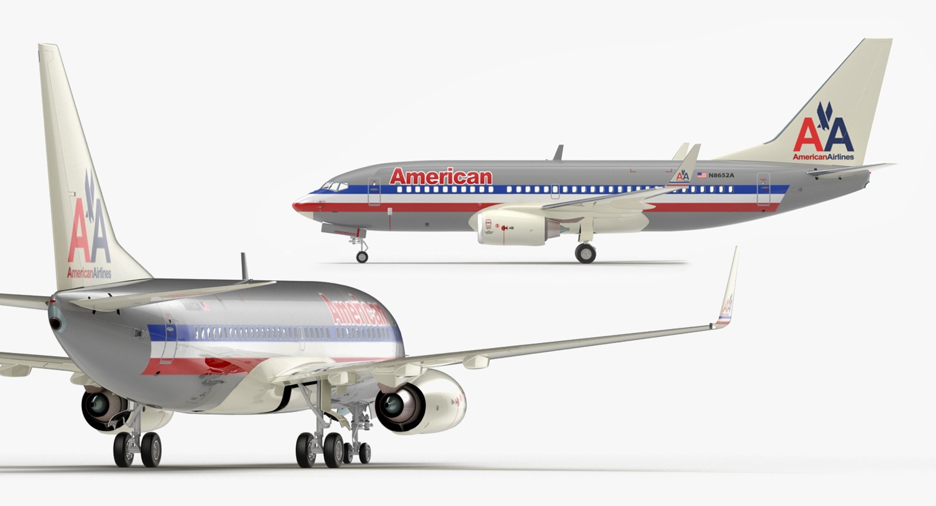 3D boeing 737-700 american airlines model - TurboSquid 1156471
