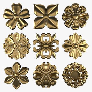 3D model Ornament Element Pack 17